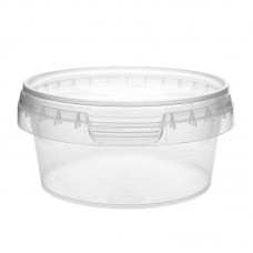 180 ML CLEAR TAMPER EVIDENT TUB and LID 180 ML CLEAR TAMPER EVIDENT TUB and LID